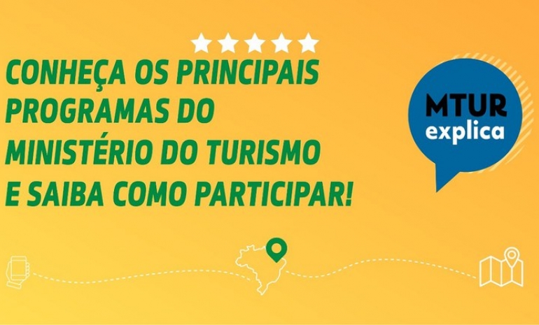 Ministério do Turismo lança Cartilha com principais Programas e Benefícios.